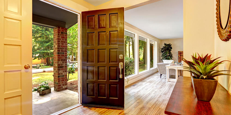 Дверь для дома на входе