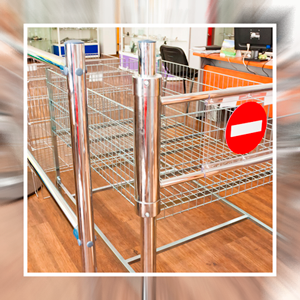 Ограждение в магазинах